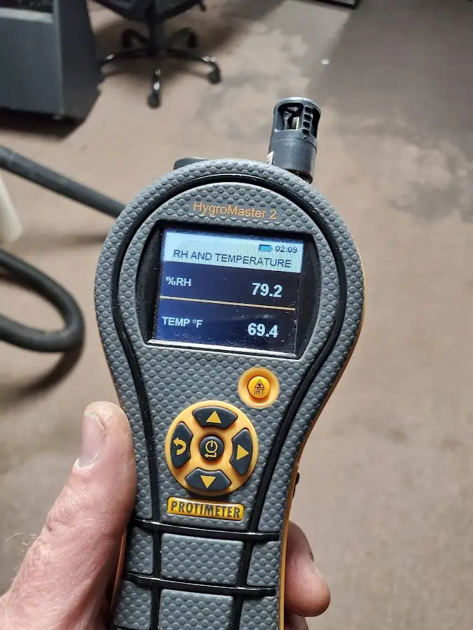 Moisture meter humidity assessment for Mold Remediation & Removal in Posen